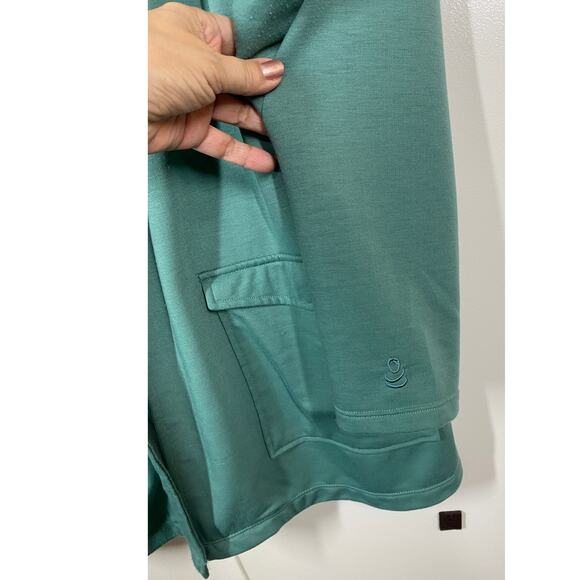 CuddlDuds Lightweight One Button Closure Comfort Sagebrush Cardigan Blazer Large - Picture 5 of 10